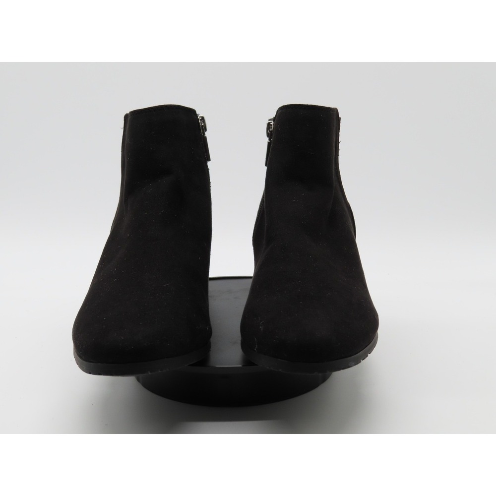 Kenneth Cole Reaction Boots Womens Size 8.5 Black Ankle Booties Low Block Heel - Picture 2 of 10